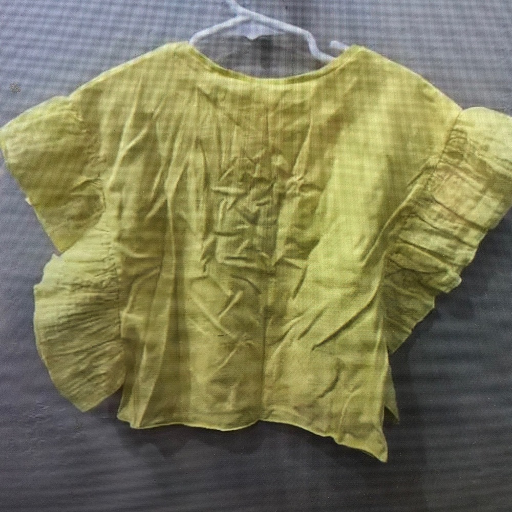 Yellow Short Sleeve Kids Top